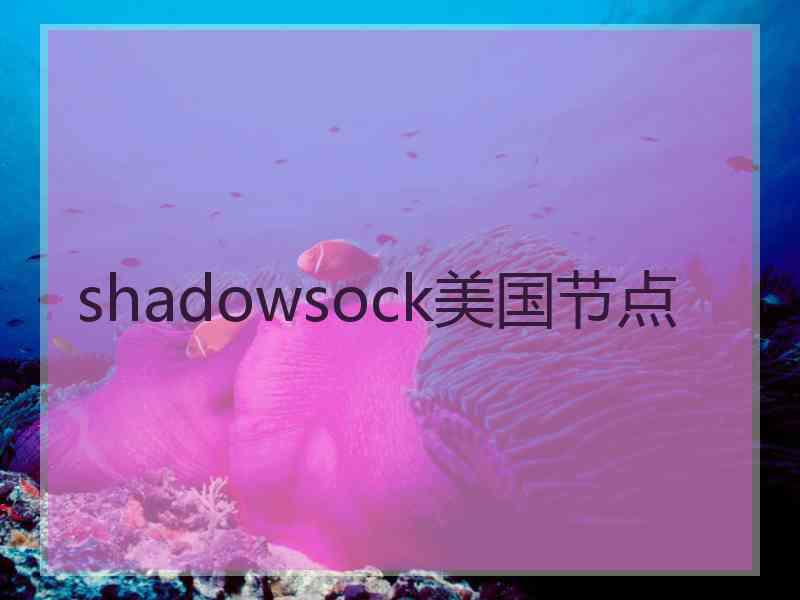 shadowsock美国节点