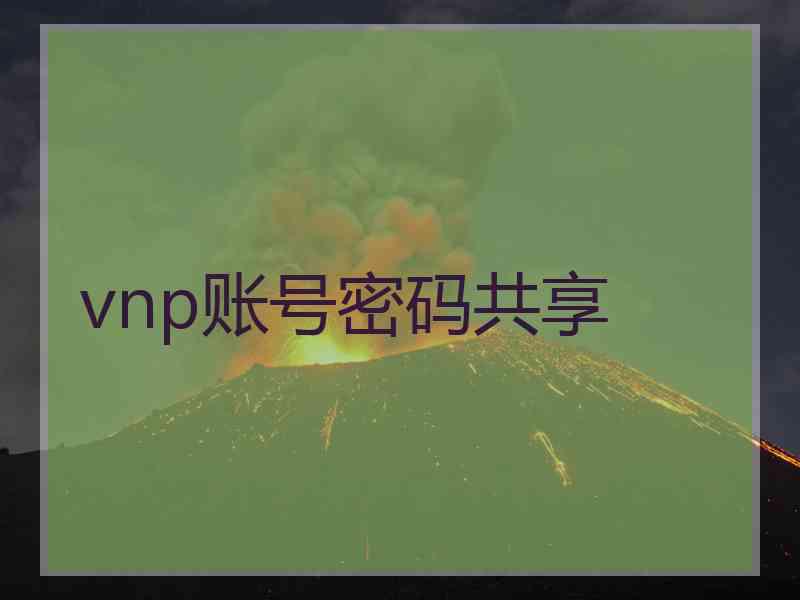 vnp账号密码共享