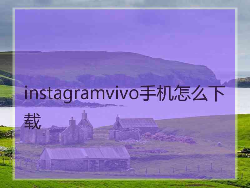 instagramvivo手机怎么下载