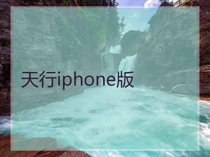 天行iphone版