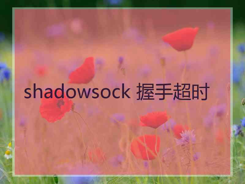 shadowsock 握手超时