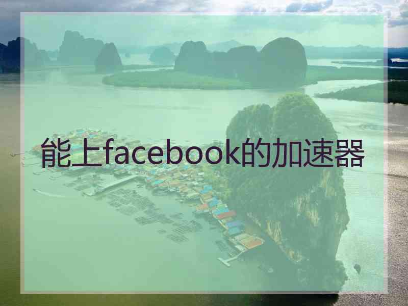 能上facebook的加速器