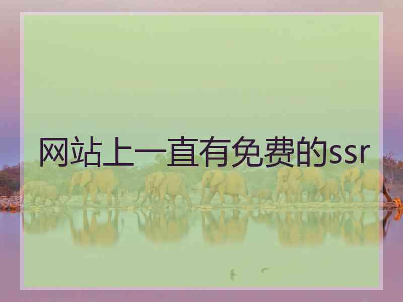 网站上一直有免费的ssr