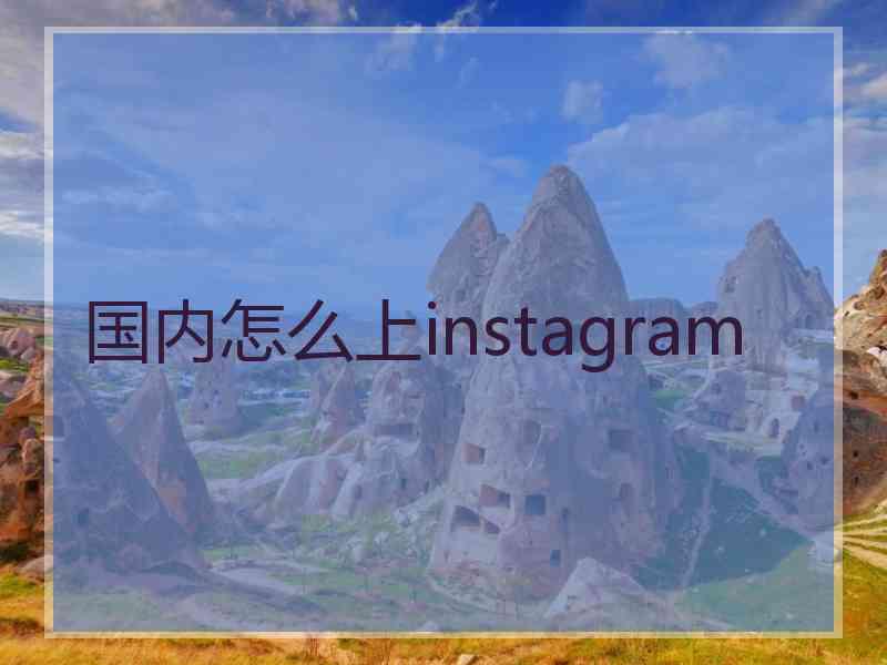 国内怎么上instagram