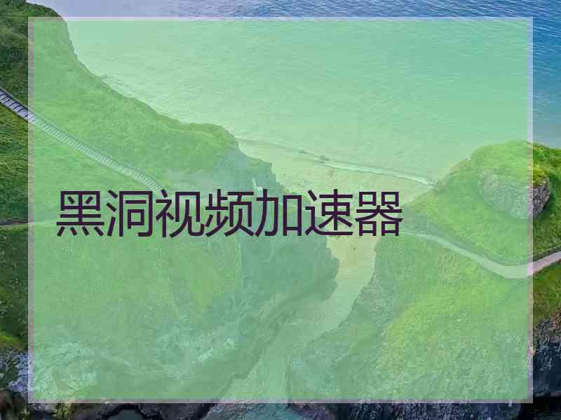 黑洞视频加速器